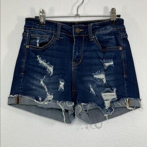 Judy Blue Women’s Distressed‎ Denim Shorts size Small